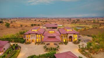 Front of property – evening/night