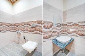 Kamar Deluks | Kamar mandi | Shower, perlengkapan mandi gratis, sabun, dan sampo