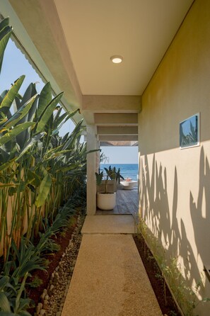 Villa Deluxe, 2 camere da letto, patio, vista mare | Biancheria in cotone egiziano, biancheria da letto di alta qualità
