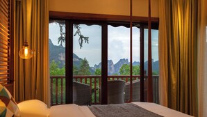 Phòng đôi tiện nghi đơn giản, 1 giường cỡ queen, hiên, quang cảnh thung lũng | Quang cảnh từ phòng