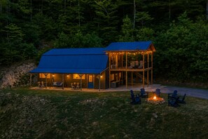Exterior - Bear Ridge Base Camp at Buffalo Creek | Pet-Friendly Lake Lure Cabin with Views, Firepit & Game Room (Lake Lure)