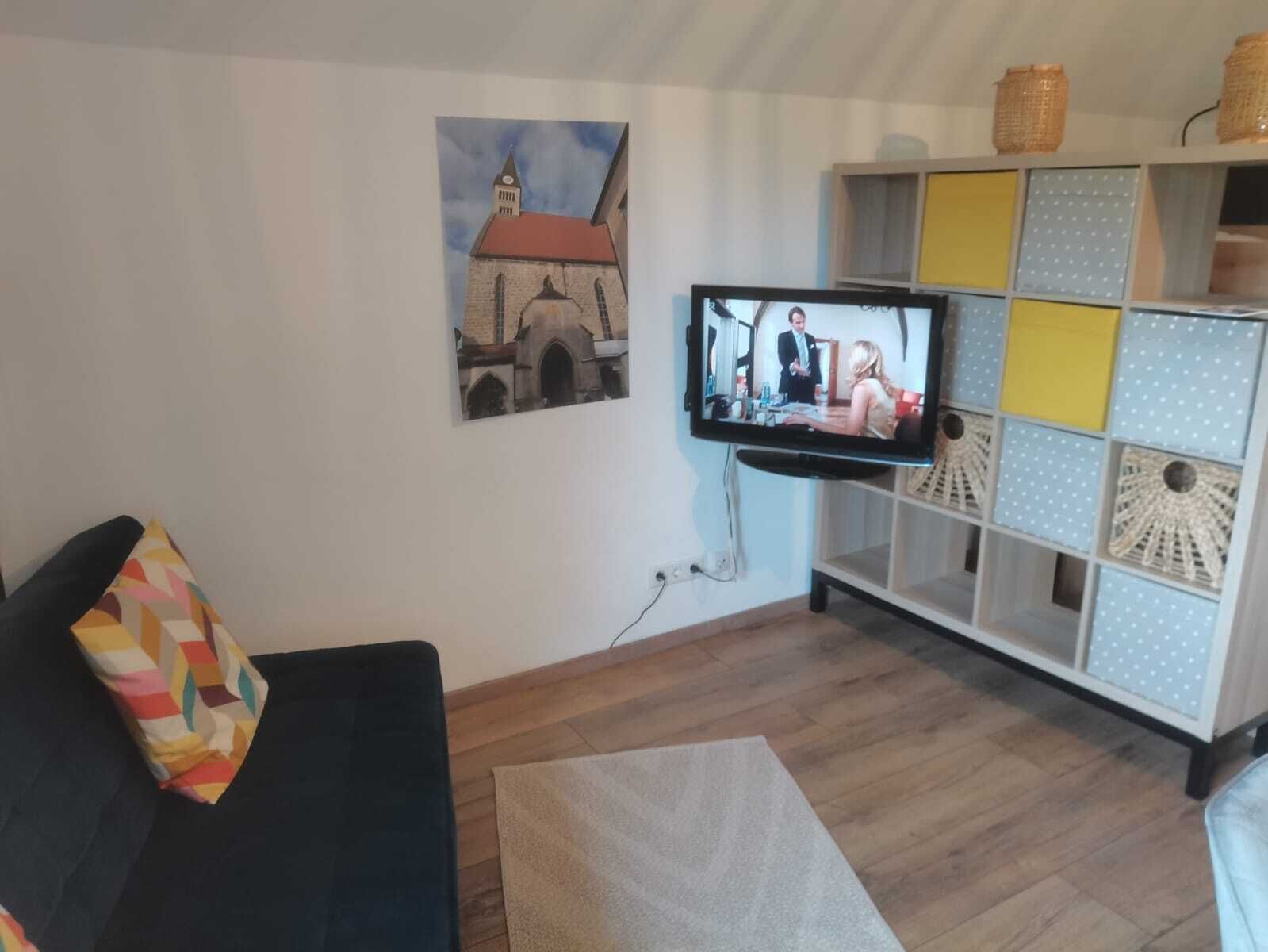 Ferienwohnung Grey House-Wohnraum