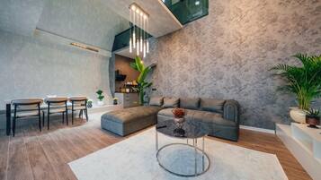 Suite Mewah, pemandangan gunung | Area keluarga