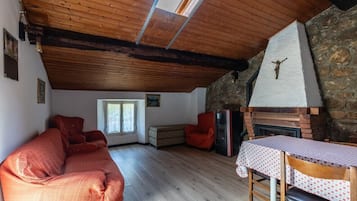 Fernseher, Kamin