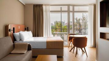 Comfort Studio with sofa bed and terrace | Individually decorated, individually furnished, desk, laptop workspace