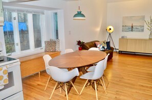 Dining - Lakefront Home with Private Dock, Kayaks/SUPs and beautiful spring and summer views. (Shapleigh)