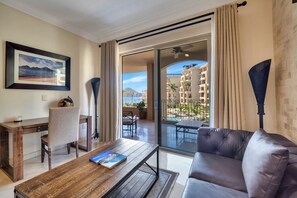 Living area - PREMIUM OCEAN VIEW Remodeled Third Floor at Villa La Estancia Beachfront Resort (Cabo San Lucas)