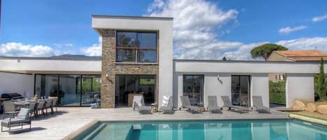 A heated pool