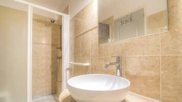 Shower, hair dryer