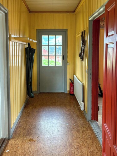 Maison rouge de Falun datant de 1921, près de la piste de la Vasalopp
