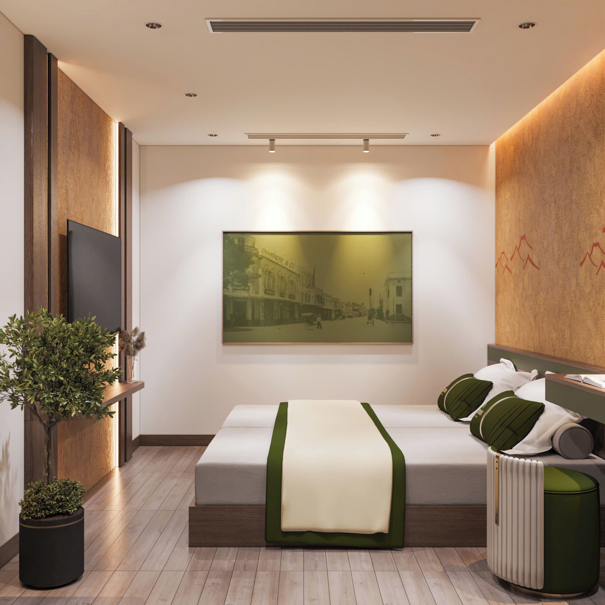 Kamar Double atau Twin Standar | Meja kerja, tirai kedap cahaya, dan Wi-Fi gratis