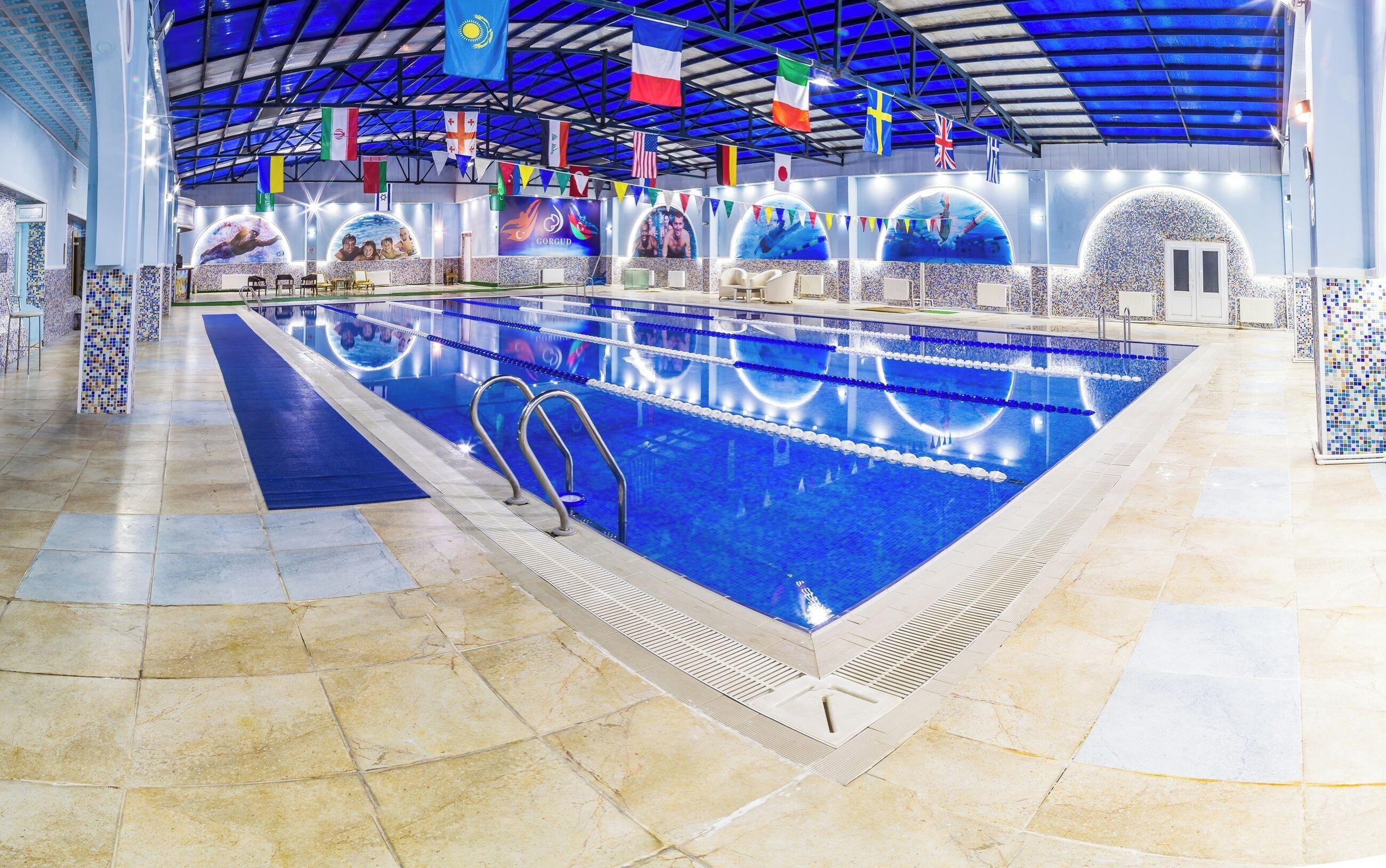 Indoor pool, outdoor pool