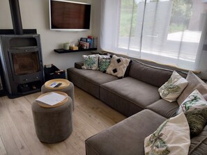 Living area - Vacation home Yade in the Flemish Ardennes. Rest, enjoy and yet active... (Zwalm)