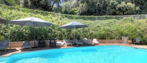A heated pool