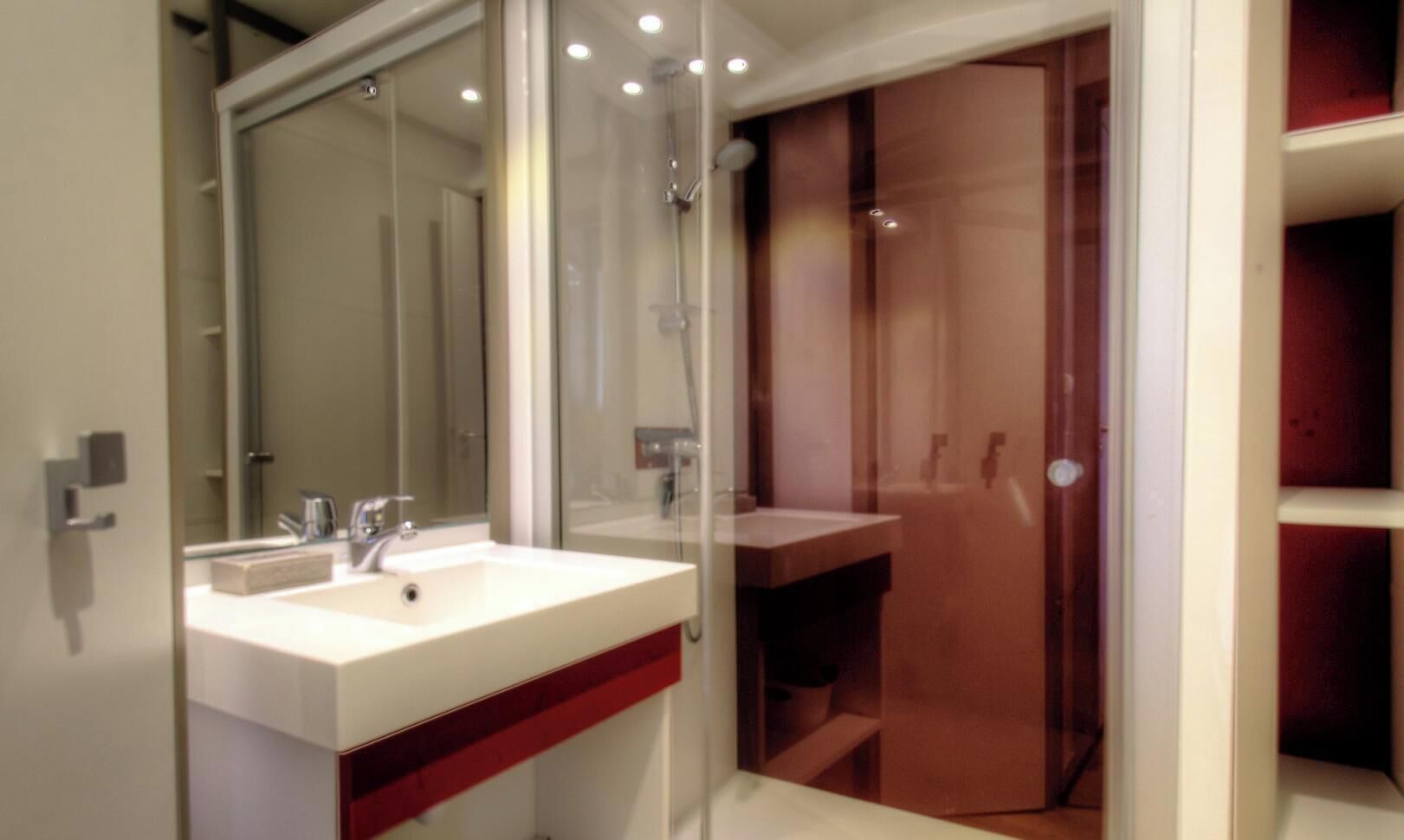 Shower, hair dryer