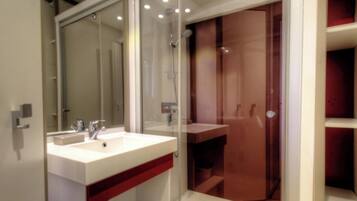 Shower, hair dryer