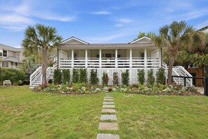 Exterior - Coastal Beach Home w/Character! Beach Access, Ocean Views, & Huge Yard along Quiet Ocean Blvd! (Isle Of Palms)