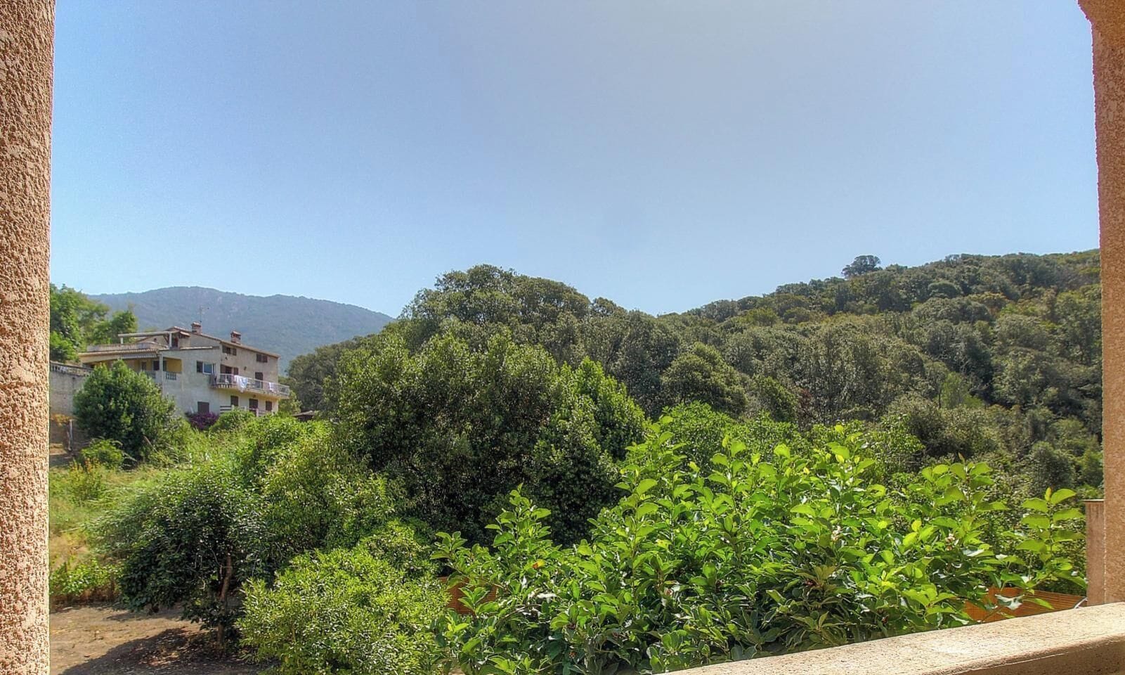 Gîte à Sagone, la côte Ouest, Corse-du-Sud, labellisé Gîtes de France : la vue depuis la terrasse
