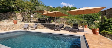 A heated pool
