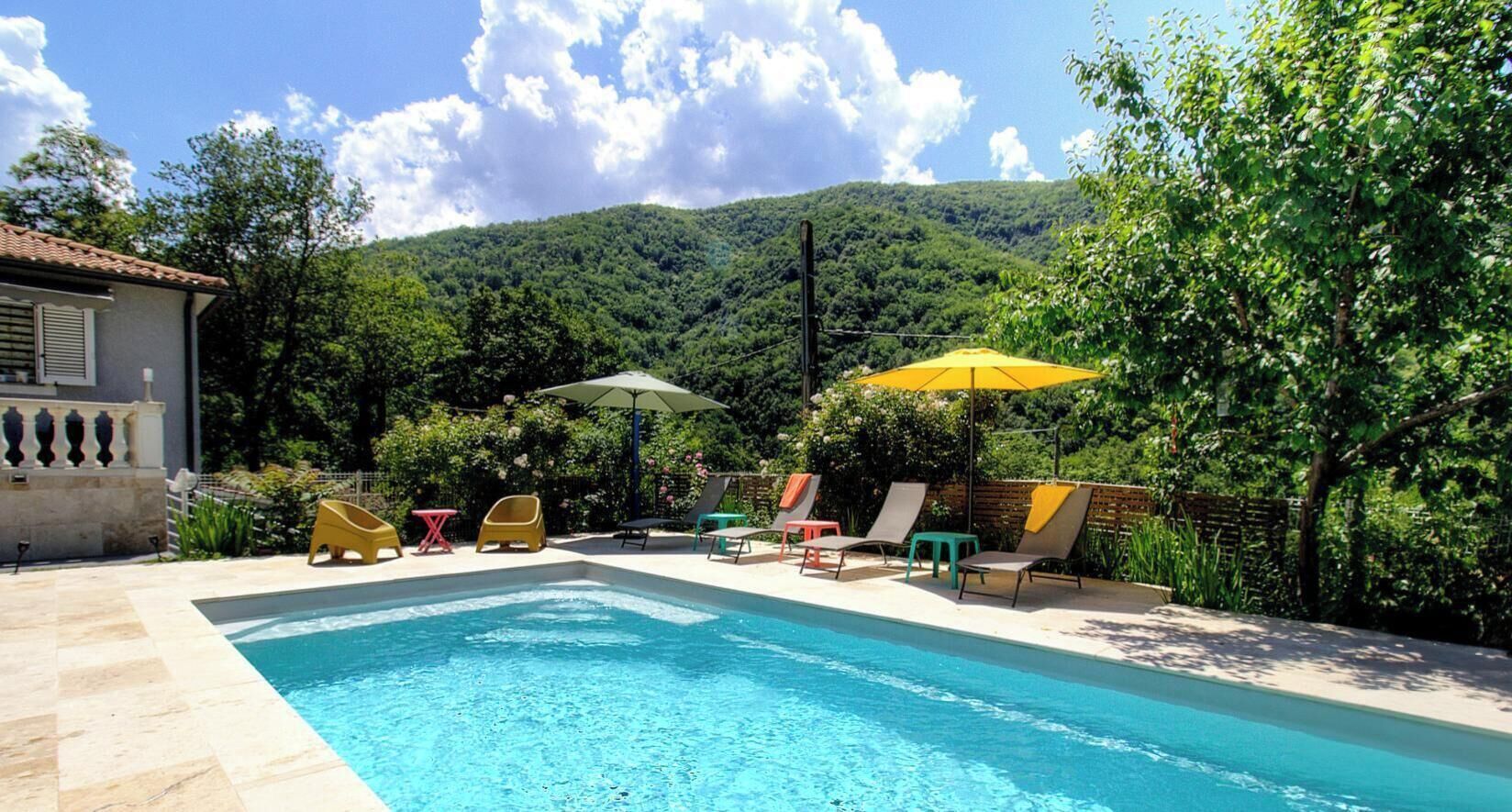 A heated pool
