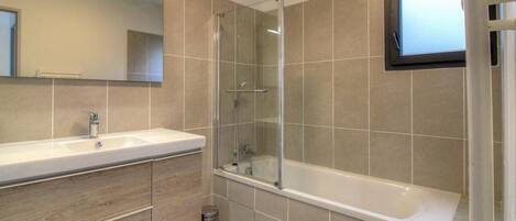 Shower, hair dryer
