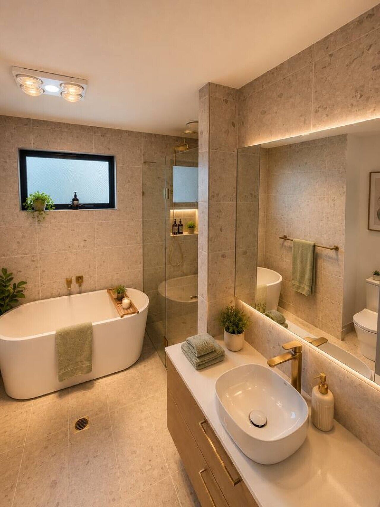 Hårtork och handdukar