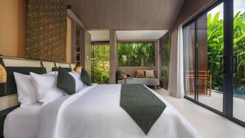 Standard Villa, Pool View | Desk, free WiFi, bed sheets