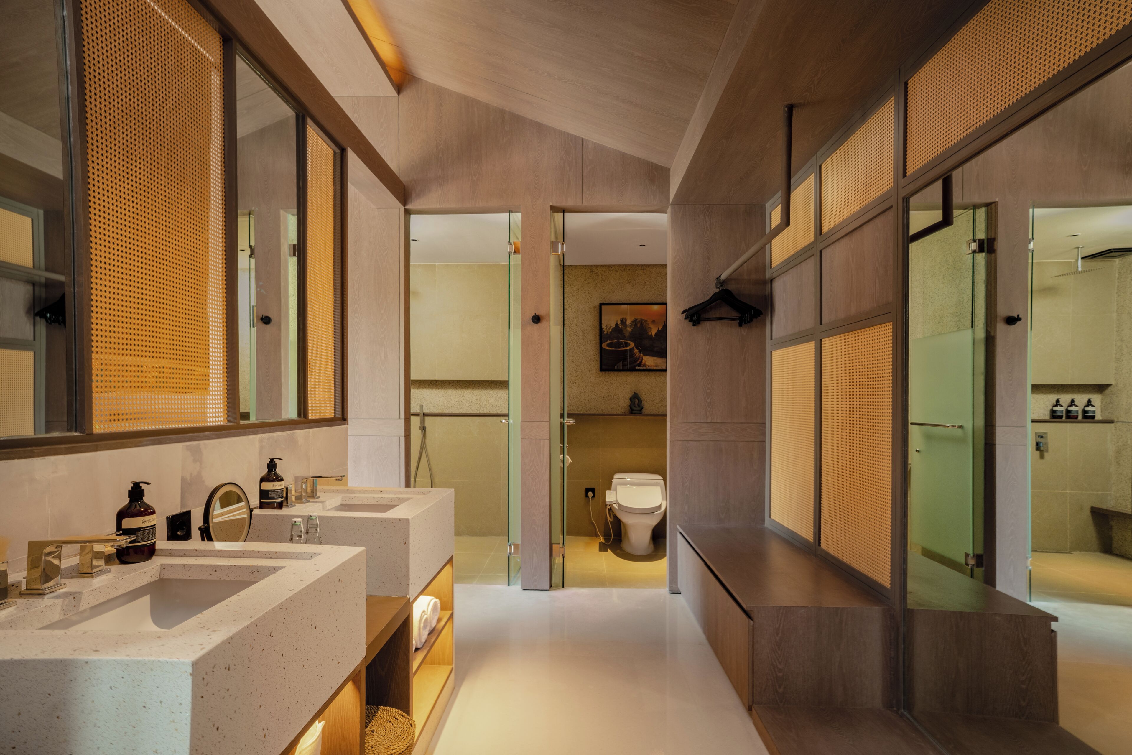 Luxury Villa, 2 Bedrooms, Non Smoking, Pool View | Bathroom | Separate tub and shower, free toiletries, hair dryer, bathrobes