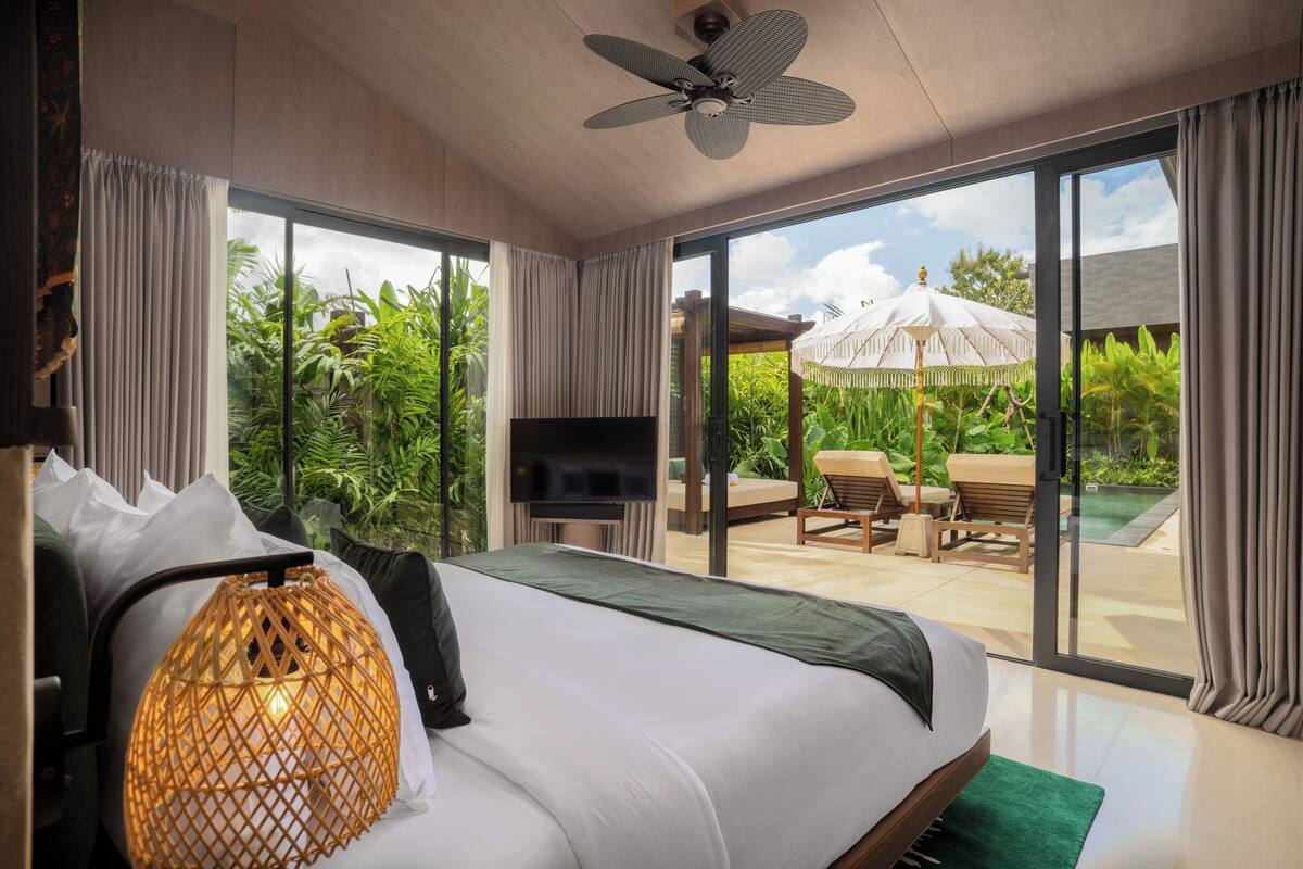 Two Bedroom Garden Pool Villa | Premium bedding, minibar, desk, WiFi (free)