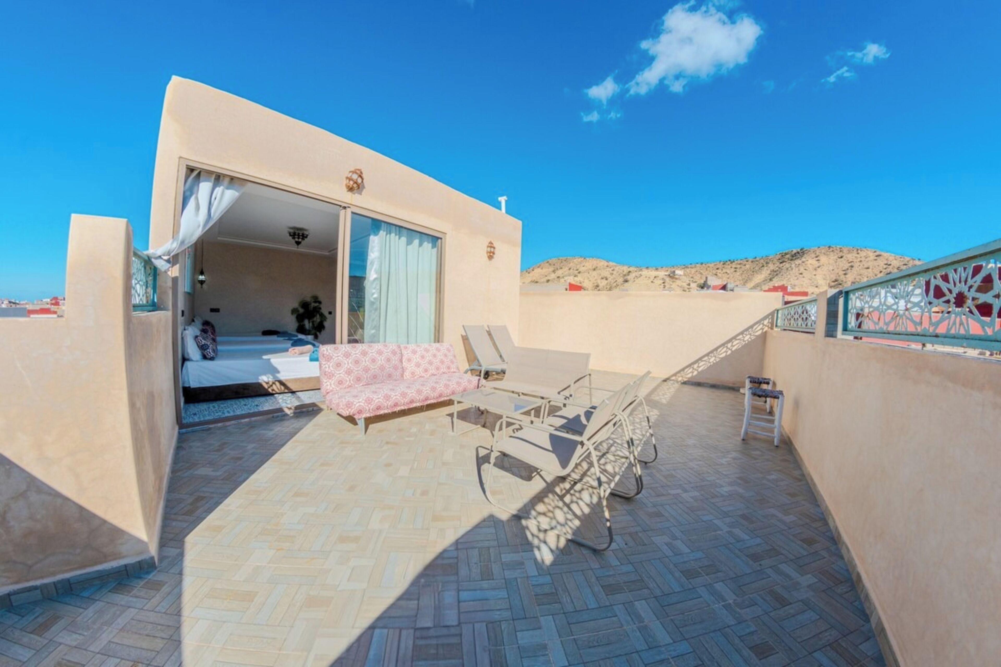 Appartement Panoramique, vue montagne | Terrasse/Patio