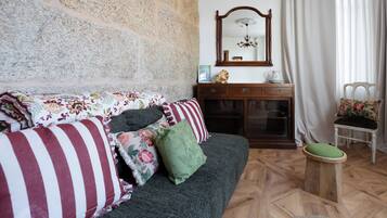 Phòng Suite Gallery, quang cảnh thành phố | Khu phòng khách