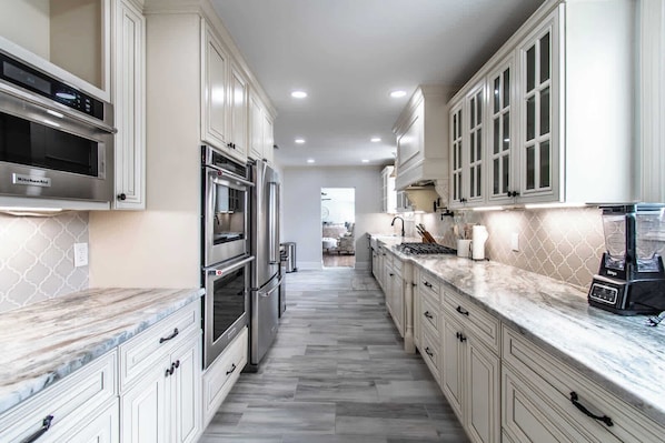 House, Multiple Beds, Pool Access, Ocean View (4237 Ocean) | Private kitchen - Coastal Oasis - Beautiful Ocean Views Awaits (Corpus Christi)