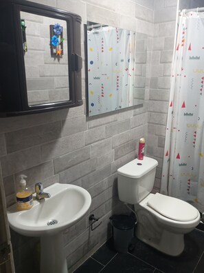 Serviettes fournies, savon, papier toilette