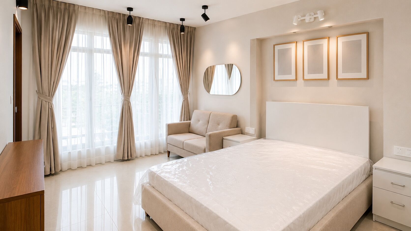 Quarto casal conforto, vista para o jardim | Ferros/tábuas de passar roupa, Wi-Fi de cortesia