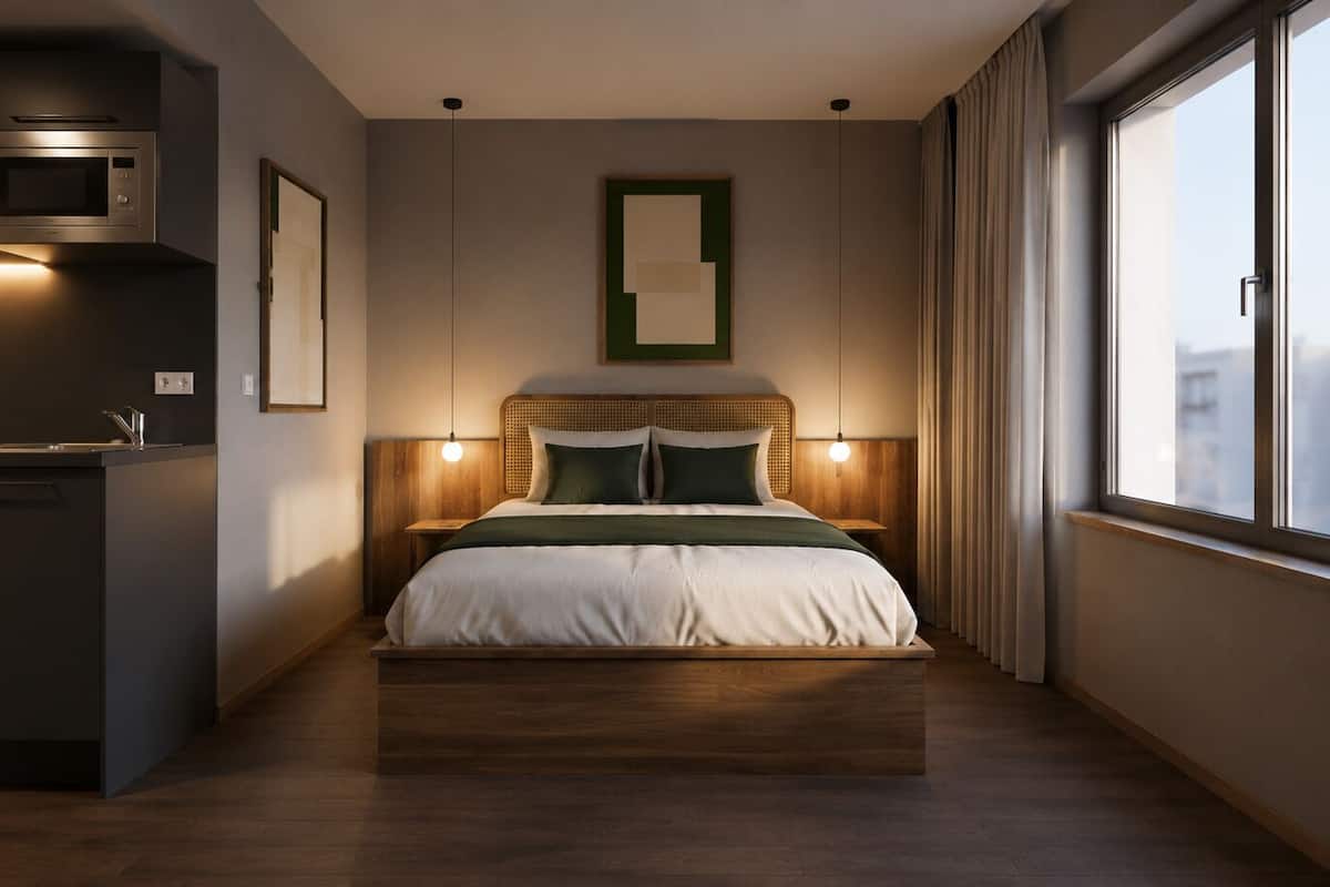 Premium-studio | Tallelokero huoneessa, työpöytä