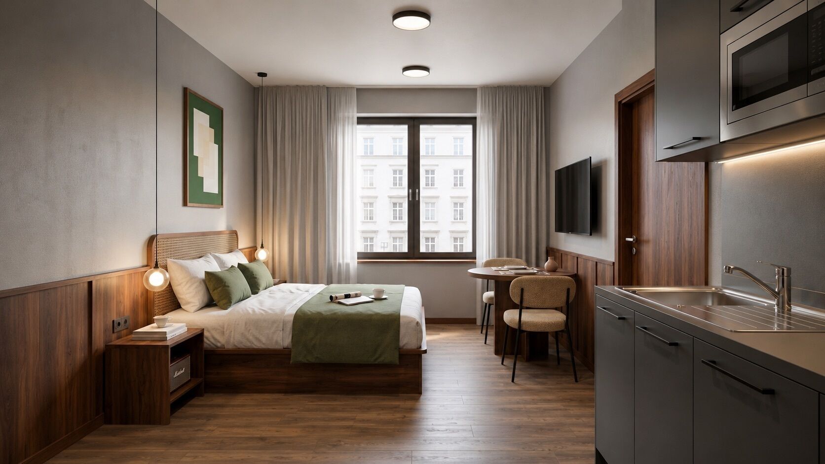 Premium Studio | Minibar, in-room safe, desk, laptop workspace