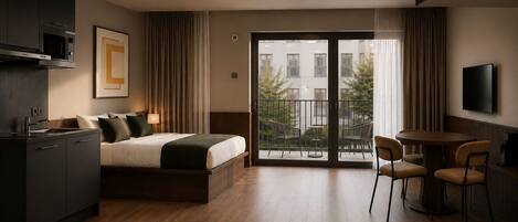 Premium Studio, Balcony | In-room safe, desk, laptop workspace, free WiFi