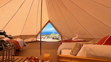 Barraca superluxo, vista para o oceano