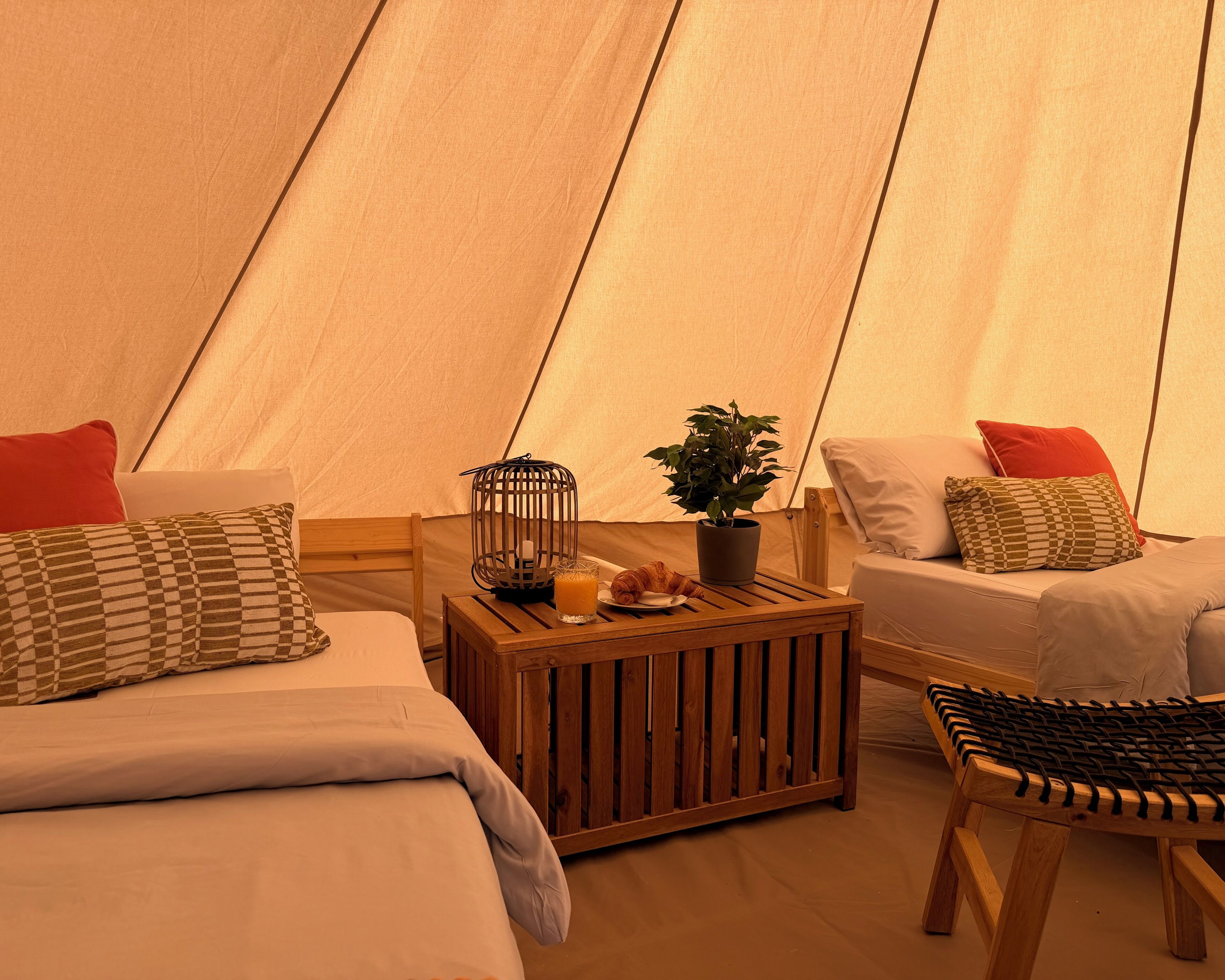 Luxe tent, uitzicht op oceaan | Interieur