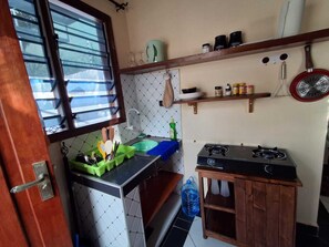 Classic Apartment | Private kitchen | Fridge, microwave, cookware/dishes/utensils - Makey Holiday Homes Diani (Diani Beach)