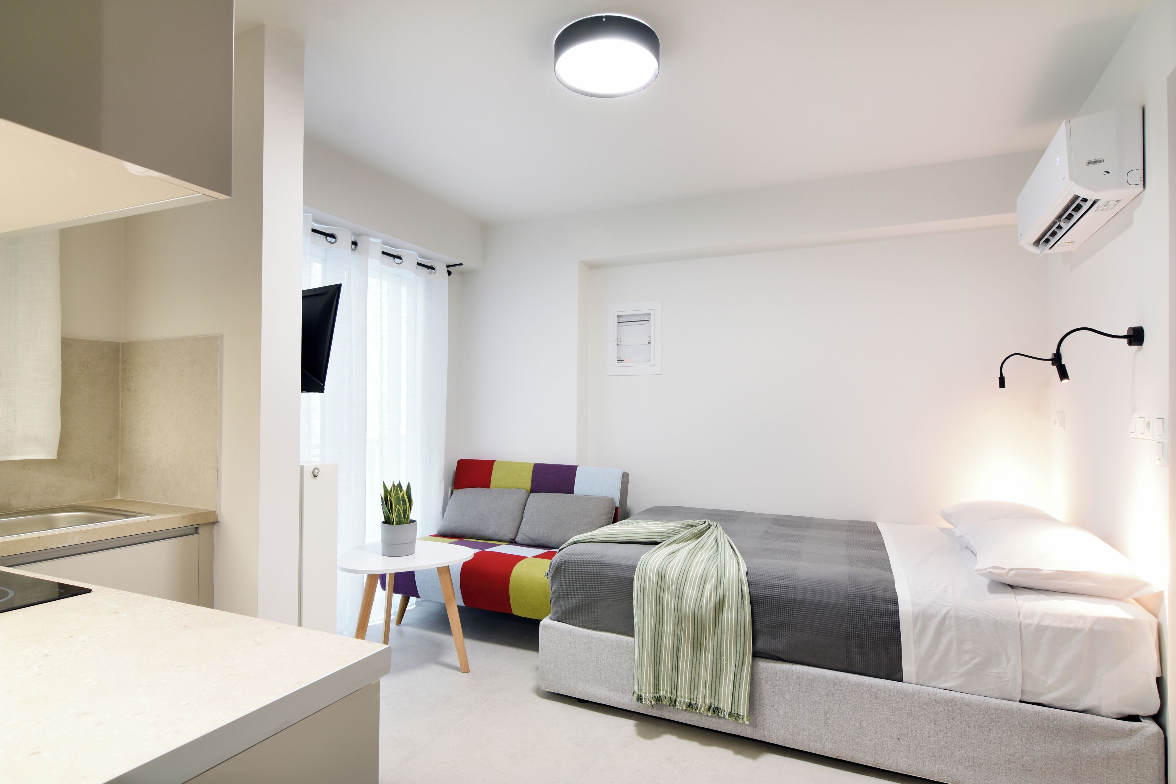 Comfort-Studio, Balkon | Verdunkelungsvorhänge, schallisolierte Zimmer, Bügeleisen/Bügelbrett