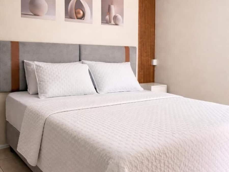 Roupas de cama premium, camas com colchões pillow-top