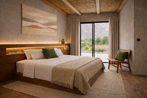 Deluxe Cabin, Park View | Premium bedding, down comforters, free WiFi