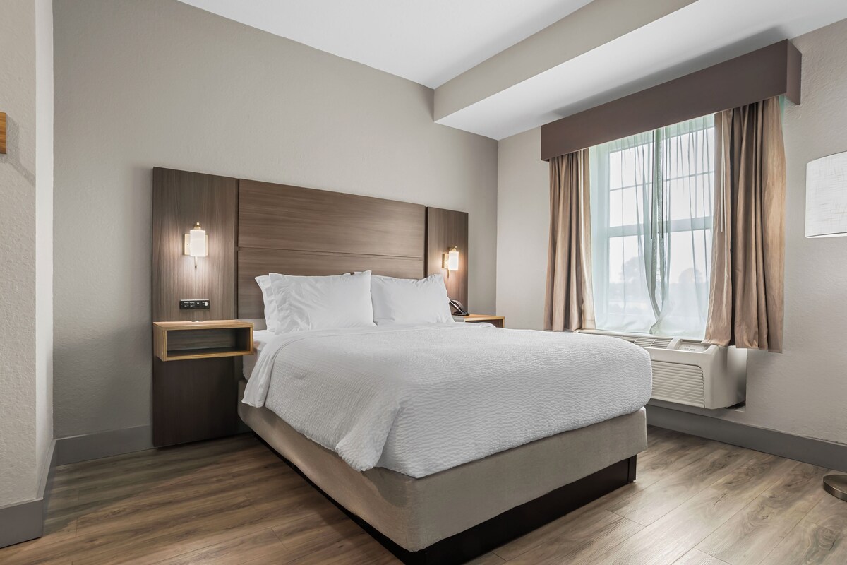 Suite, 1 kamar tidur | Meja kerja, ruang kerja ramah laptop, kedap suara, dan Wi-Fi gratis
