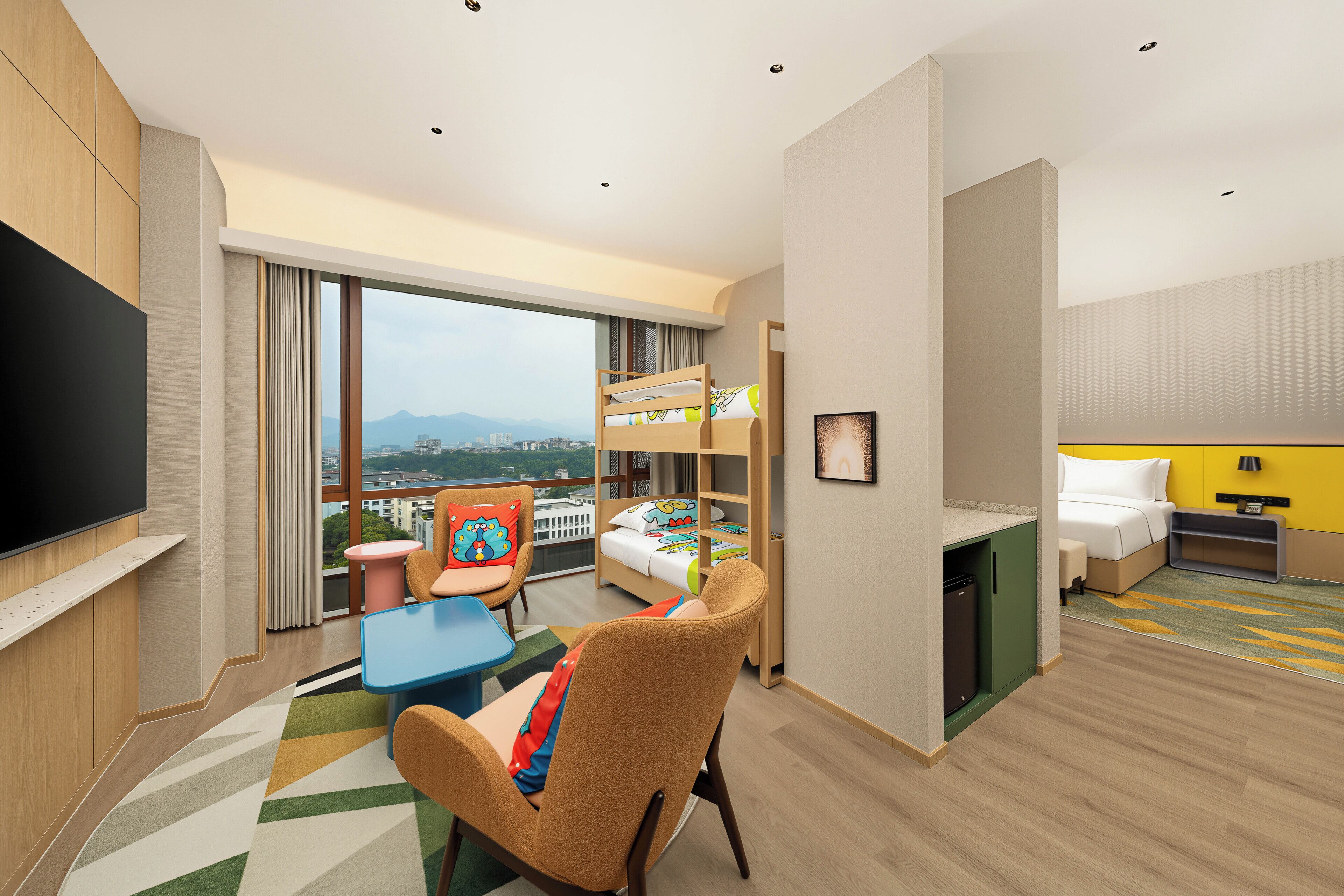 Suite, Multiple Beds | Free minibar, in-room safe, desk, blackout drapes
