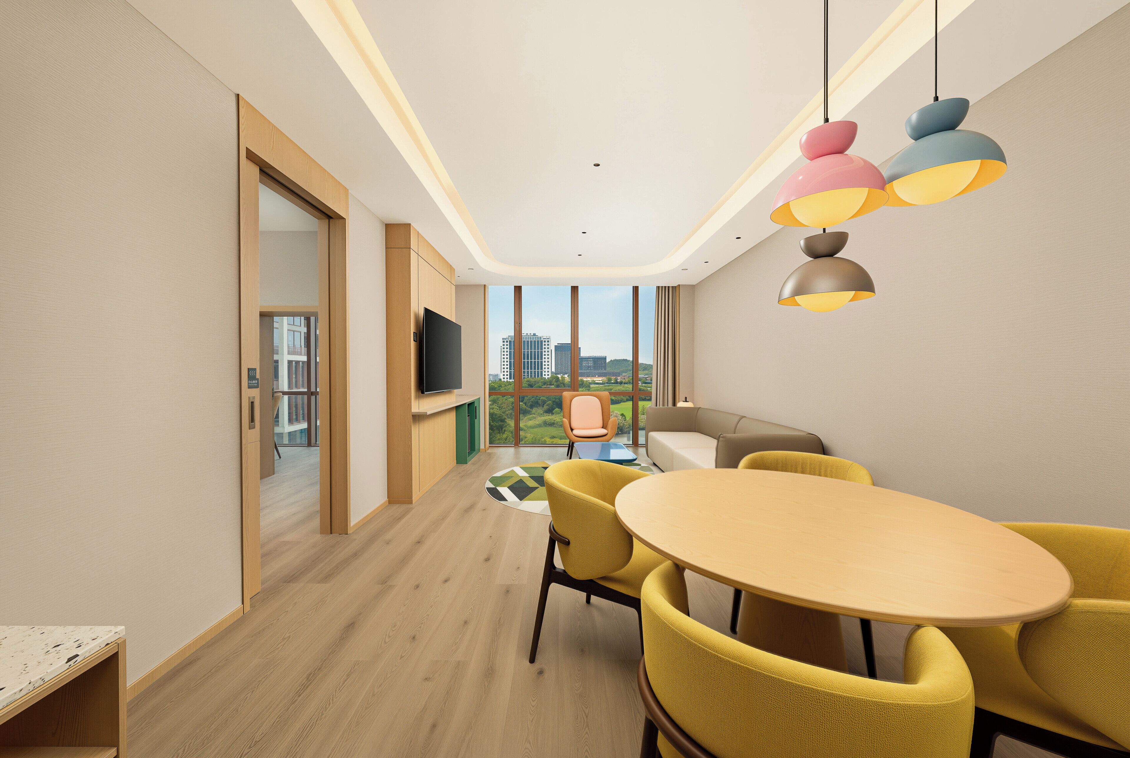 Suite, 1 Bedroom (Living Area) | Free minibar, in-room safe, desk, blackout drapes