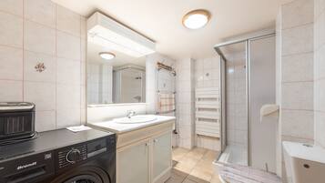 Shower, hair dryer