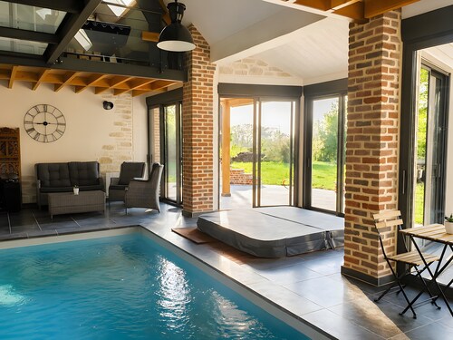 Chambre d’hôtes « Ô Coeur De La Grange » avec terrasse privée, Wi-Fi et climatisation