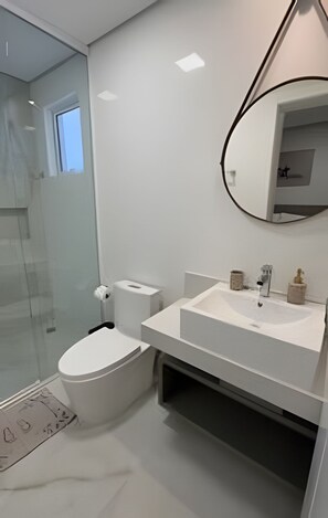 Comfort Apartment | Bathroom - Apartamento no centro de Foz do Iguaçu (Foz do Iguaçu)