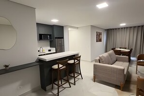 Comfort Apartment | Living area - Apartamento no centro de Foz do Iguaçu (Foz do Iguaçu)